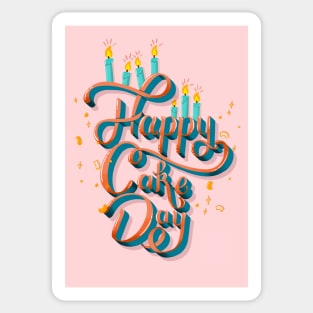 Happy Cake Day Birthday Card Sticker